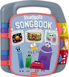 Fisher-Price StoryBots Songbook, musical book with facts about space, dinosaurs and the human body