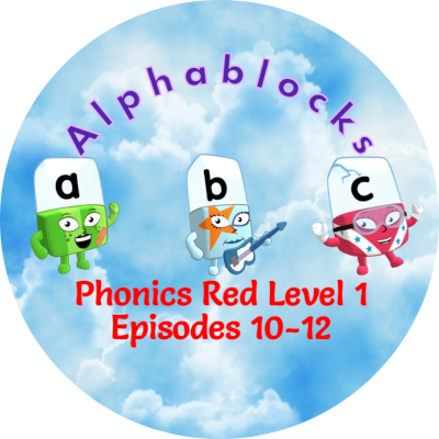 Phonics Red Level 1 Episodes 10-12 Sticker Image