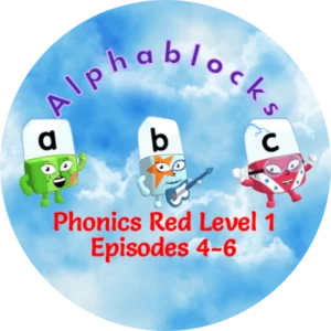 Phonics Red Level 1 Episodes 4-6 Sticker Image
