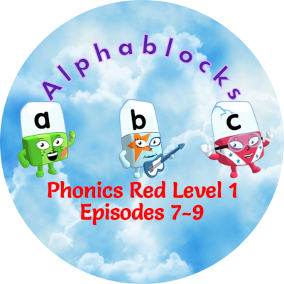 Phonics Red Level 1 Episodes 7-9 Sticker Image