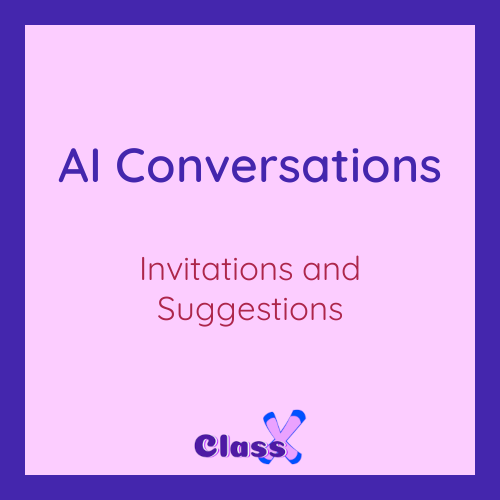 Invitations and Suggestions