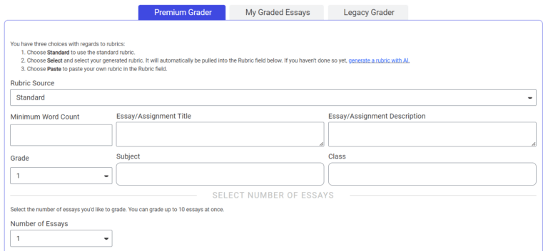 Ai Essay Grader Classx