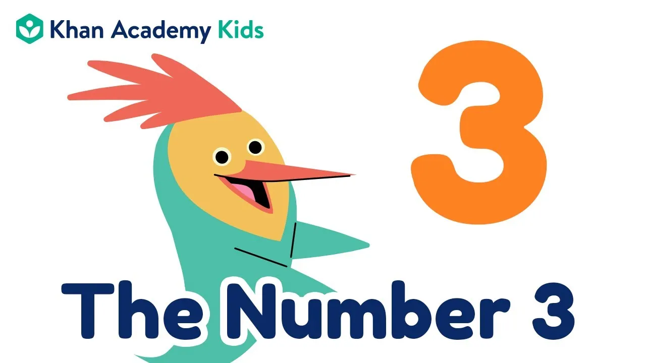 Write the Number 3 | Numeral Recognition | Khan Academy Kids - ClassX