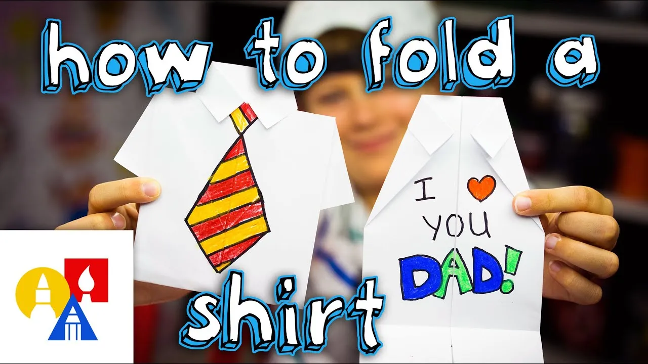How To Fold An Origami Shirt (Father's Day Card) - ClassX