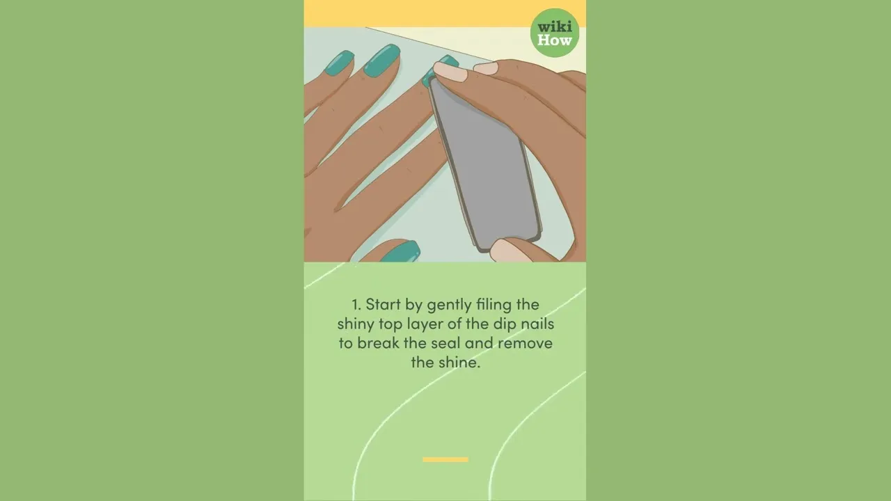 How to take dip nails off quickly and safely