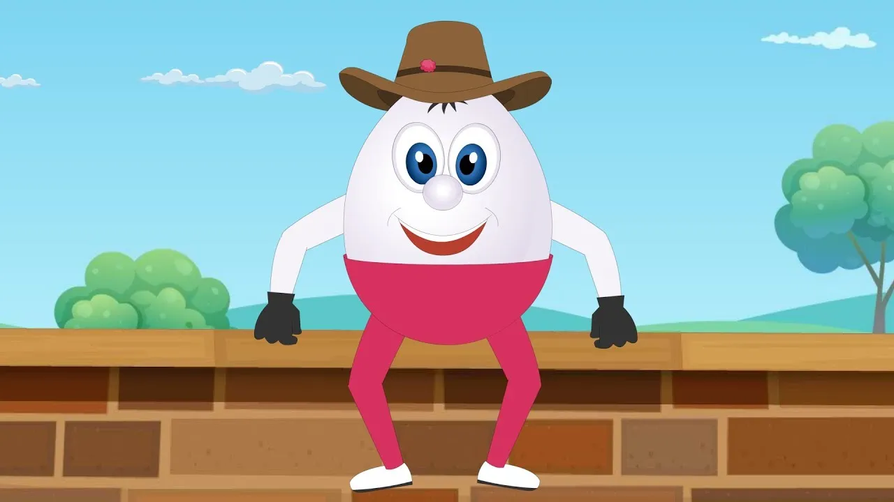 Humpty Dumpty Sat On A Wall | Nursery Rhyme with Lyrics Kids Tv ...