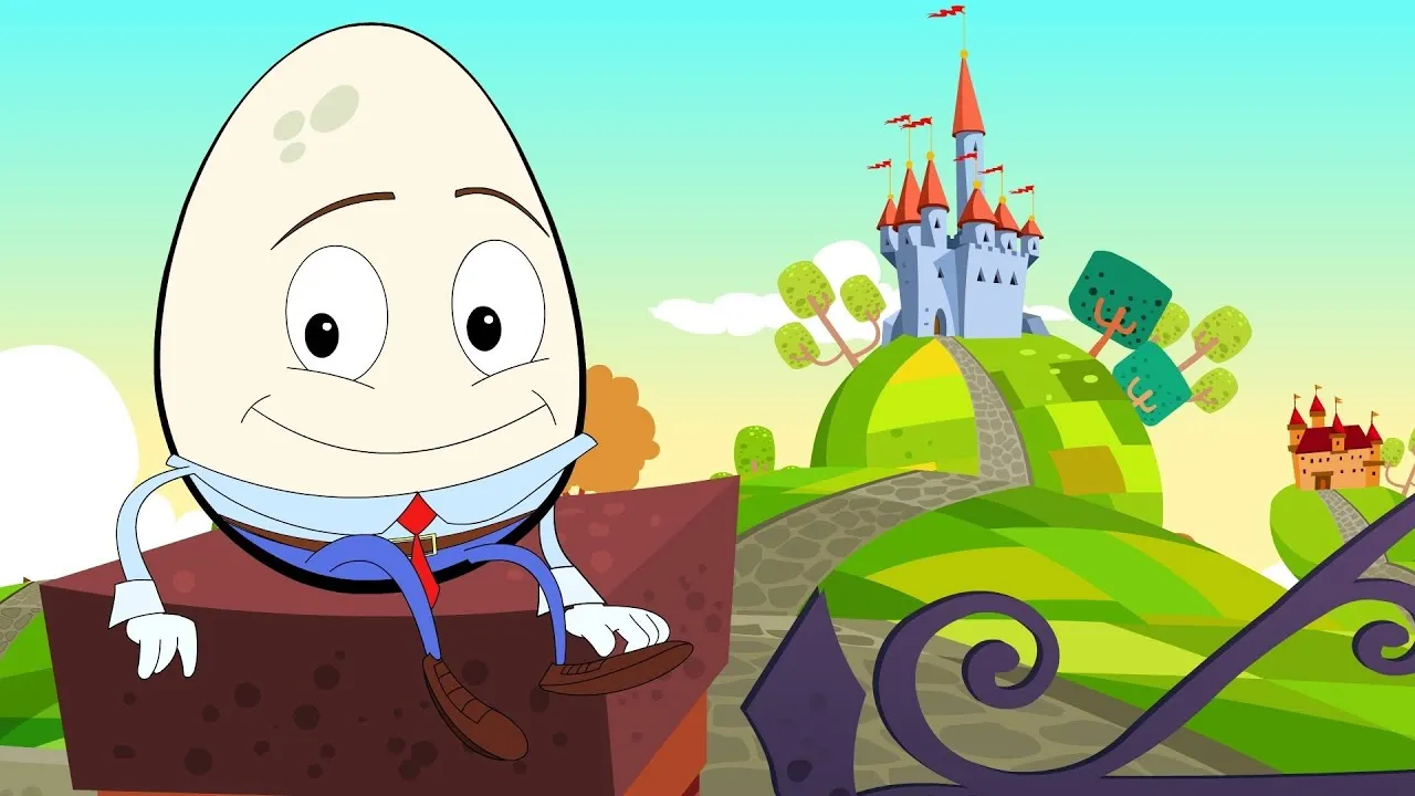 Humpty Dumpty Sat On A Wall | Nursery Rhyme with Lyrics | Kids Tv ...