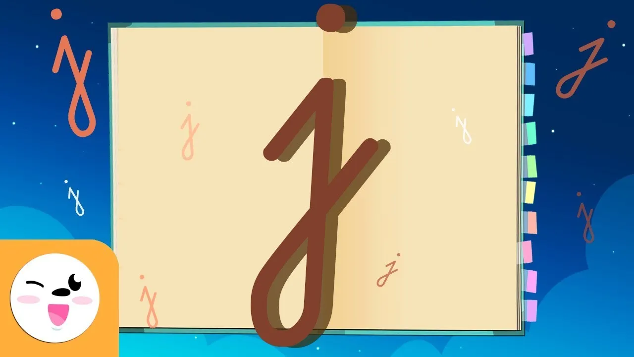 Scripted J Letter J: cursive script - The alphabet for kids - ClassX