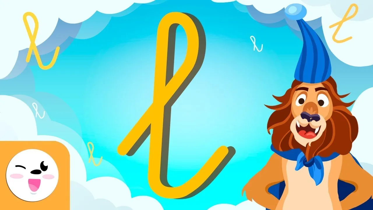 Letter L: cursive script - The alphabet for kids - ClassX