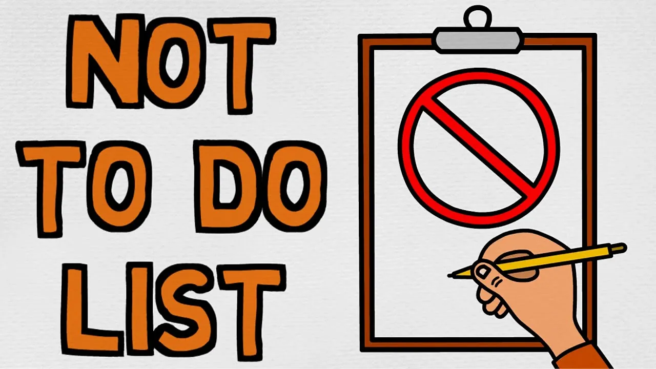 The Importance Of The Not-To-Do List - ClassX